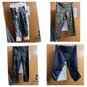 4 pairs size 6 lululemon